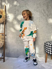 2 Делен комплет тренерки со диносауруси