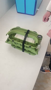 Преклоплива бебешка када со термометар и перниче за капење