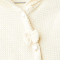 2 Делен комплет џемепер со панделки и фармерки