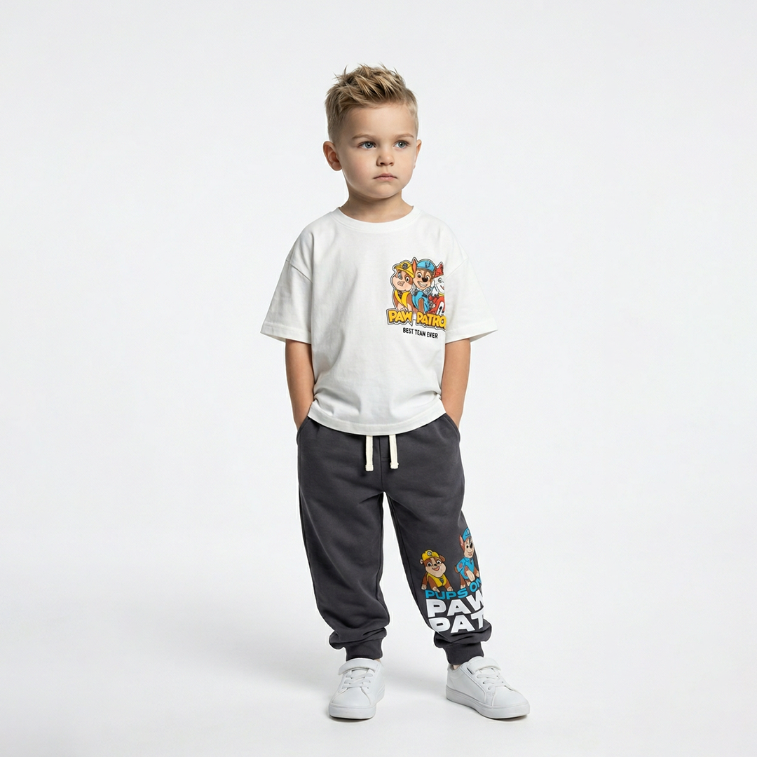 Патролни шепи детски комплет со маичка и тренерки