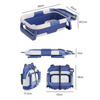 Преклоплива бебешка када со термометар и перниче за капење