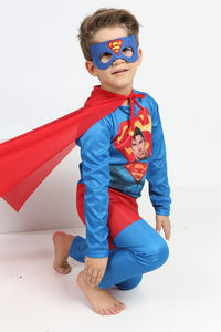 Детски Супермен костим со маска и наметка