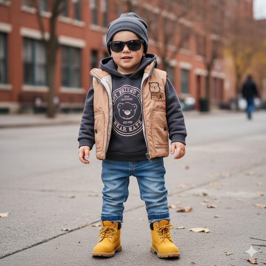 3 Делен комплет дуксерка, фармерки и елече