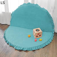 Кружен тепих со набори – мек и преклоплив