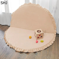 Кружен тепих со набори – мек и преклоплив