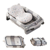 Преклоплива бебешка када со термометар и перниче за капење