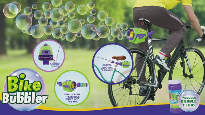 Апарат за Балончиња 2 во 1 за на Точак, Тротинет и секаква пригода - Bike Bubble