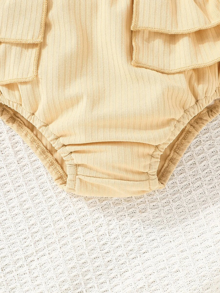 3 - Делен Комплет Боди / Блуза со Кратки Панталони + Панделка